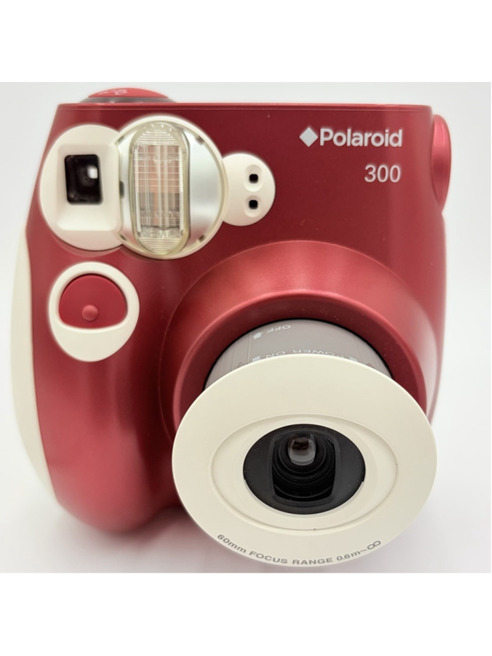 POLAROID 300 Instant Film Camera Red PIC-300 Tested Working w/ Manuals
